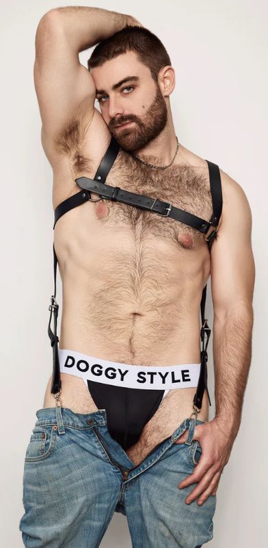 DOGGY STYLE THICK VEGAN LEATHER HARNESS