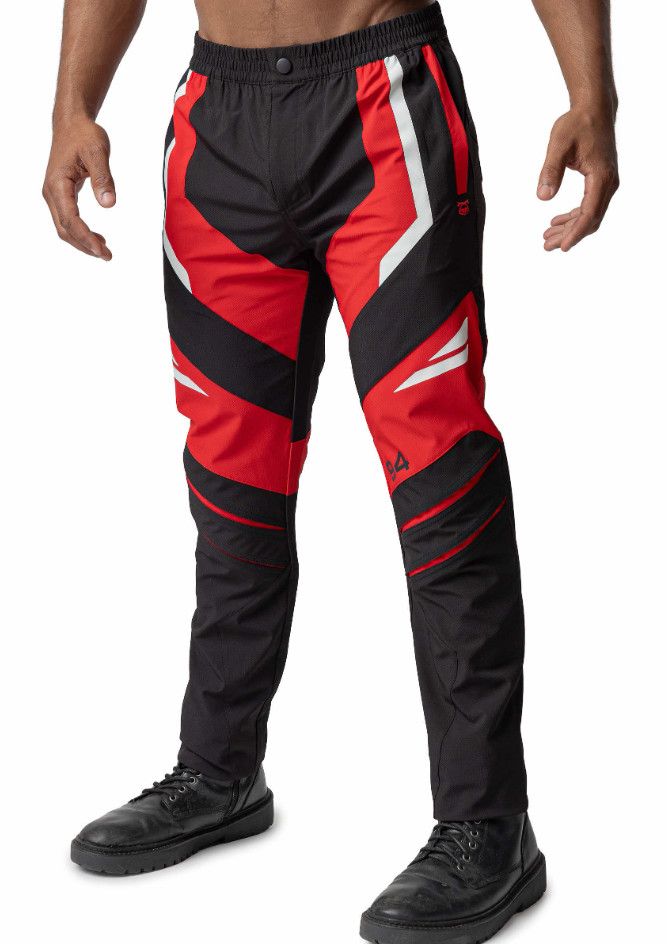 NASTY PIG FULL THROTTLE PANT BLACK/RED/WHITE, Size: SMALL