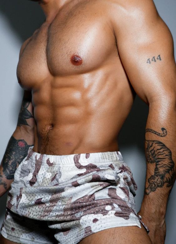 JJ MALIBU FESTIVAL 3" JERSEY MESH SHORT SHORTS