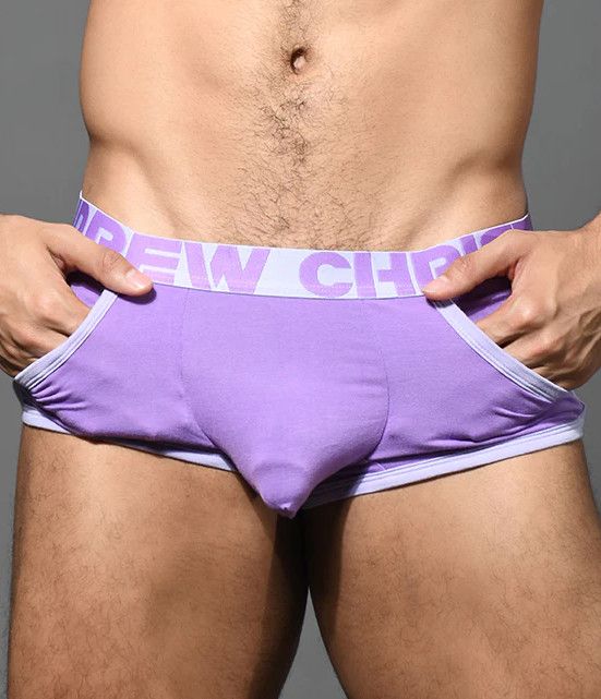 ANDREW CHRISTIAN ALMOST NAKED RETRO BAMBOO BOXER PURPLE