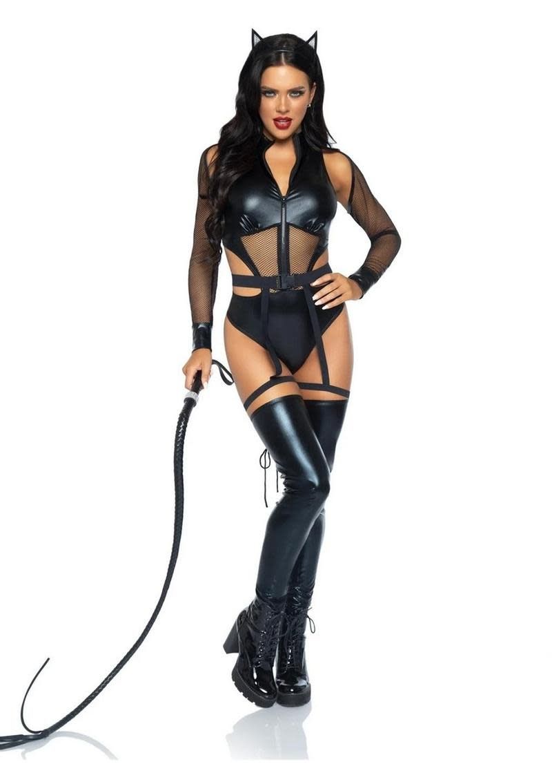 LEG AVENUE CRIMINAL KITTY 3PC COSTUME