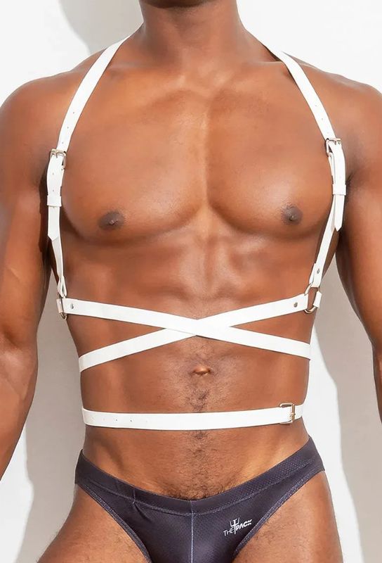 ThePack HENRY VEGAN LEATHER HARNESS WHITE