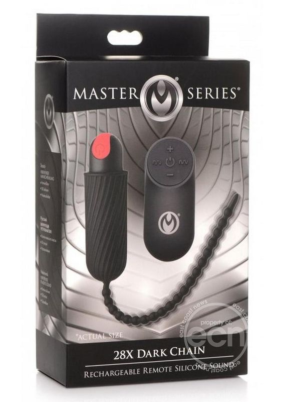 MASTER SERIES 28X DARK CHAIN SILICONE SOUND RECHARGEABLE