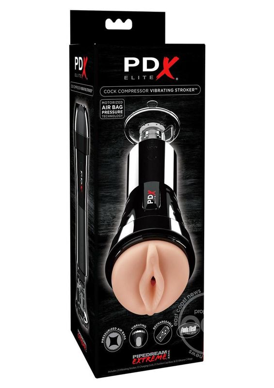 PDX ELITE COCK COMPRESSOR VIBE STROKER
