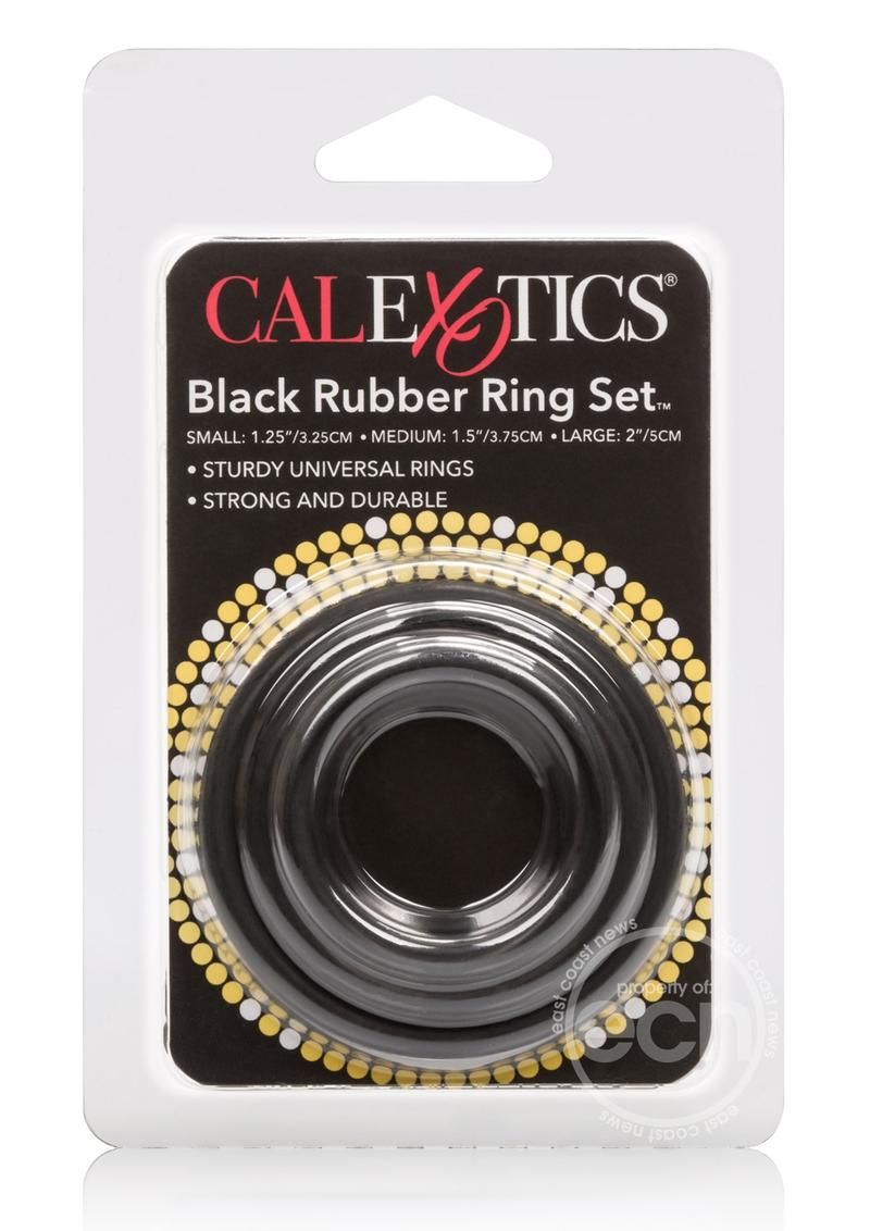 BLACK RUBBER RING SET