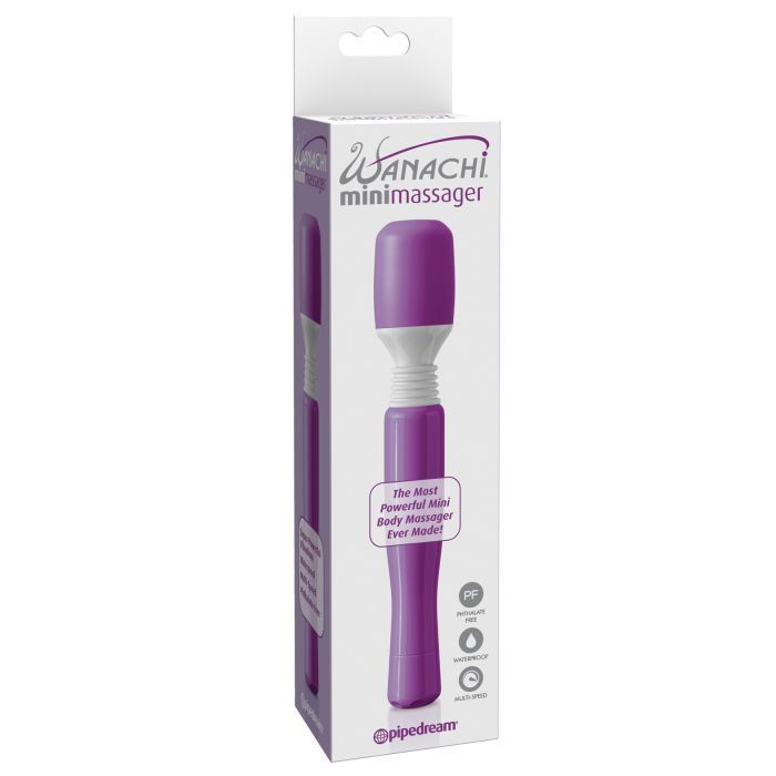 MINI WANACHI WATERPROOF MASSAGER 8" PURPLE
