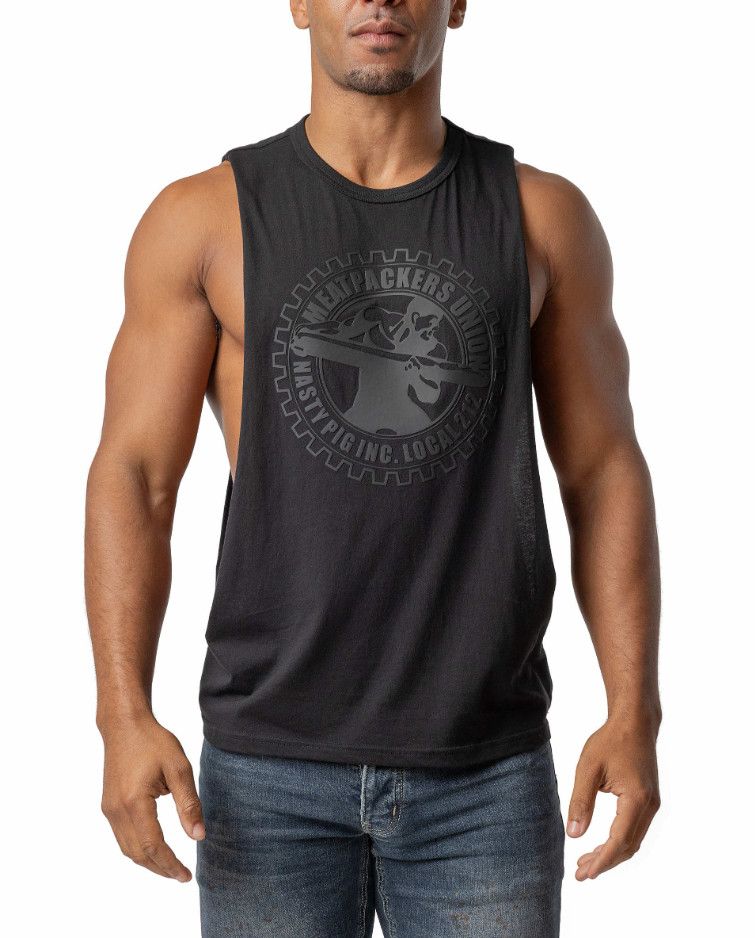 NASTY PIG MEAT PACKERS SHREDDER TANK TOP