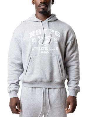NASTY PIG ATHLETIC CLUB HOODED LONG SLEEVE HEATHER GREY