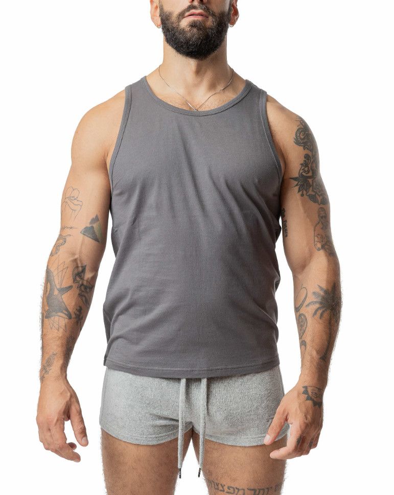 NASTY PIG BRANDMARK TANK TOP CHARCOAL GREY, Size: X-LARGE