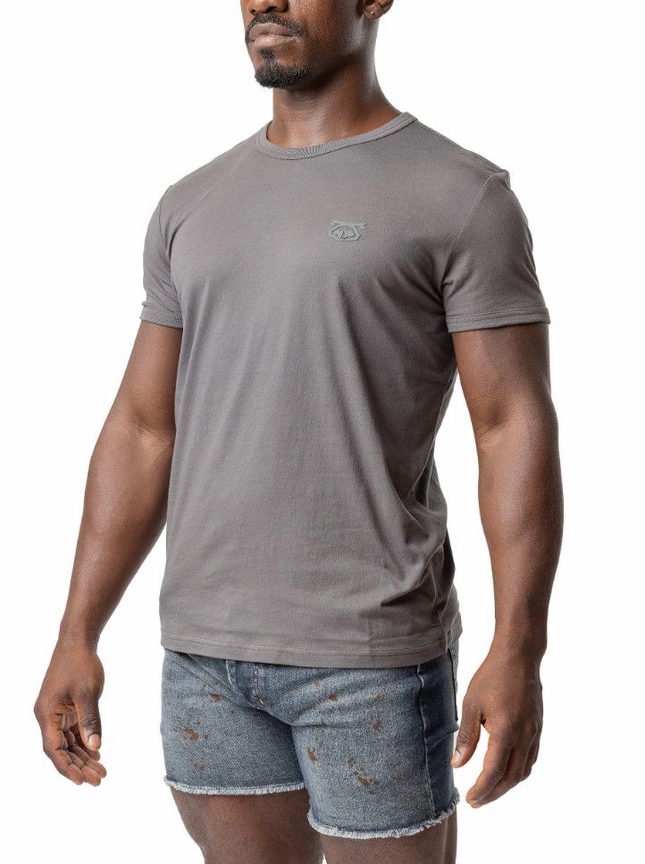 NASTY PIG BRANDMARK TEE CHARCOAL GREY, Size: SMALL