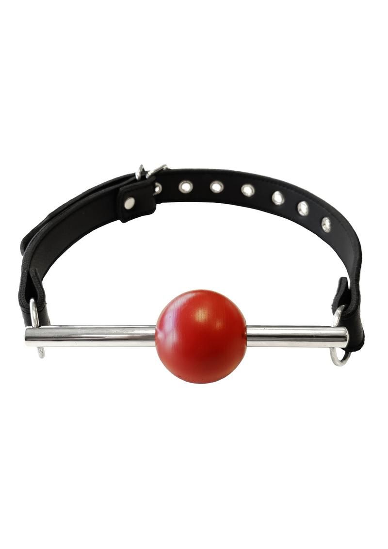 ROUGE BALL GAG WITH STEEL ROD, Color: BLACK