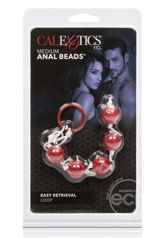 ANAL BEADS WITH RETRIEVAL LOOP MEDIUM PINK