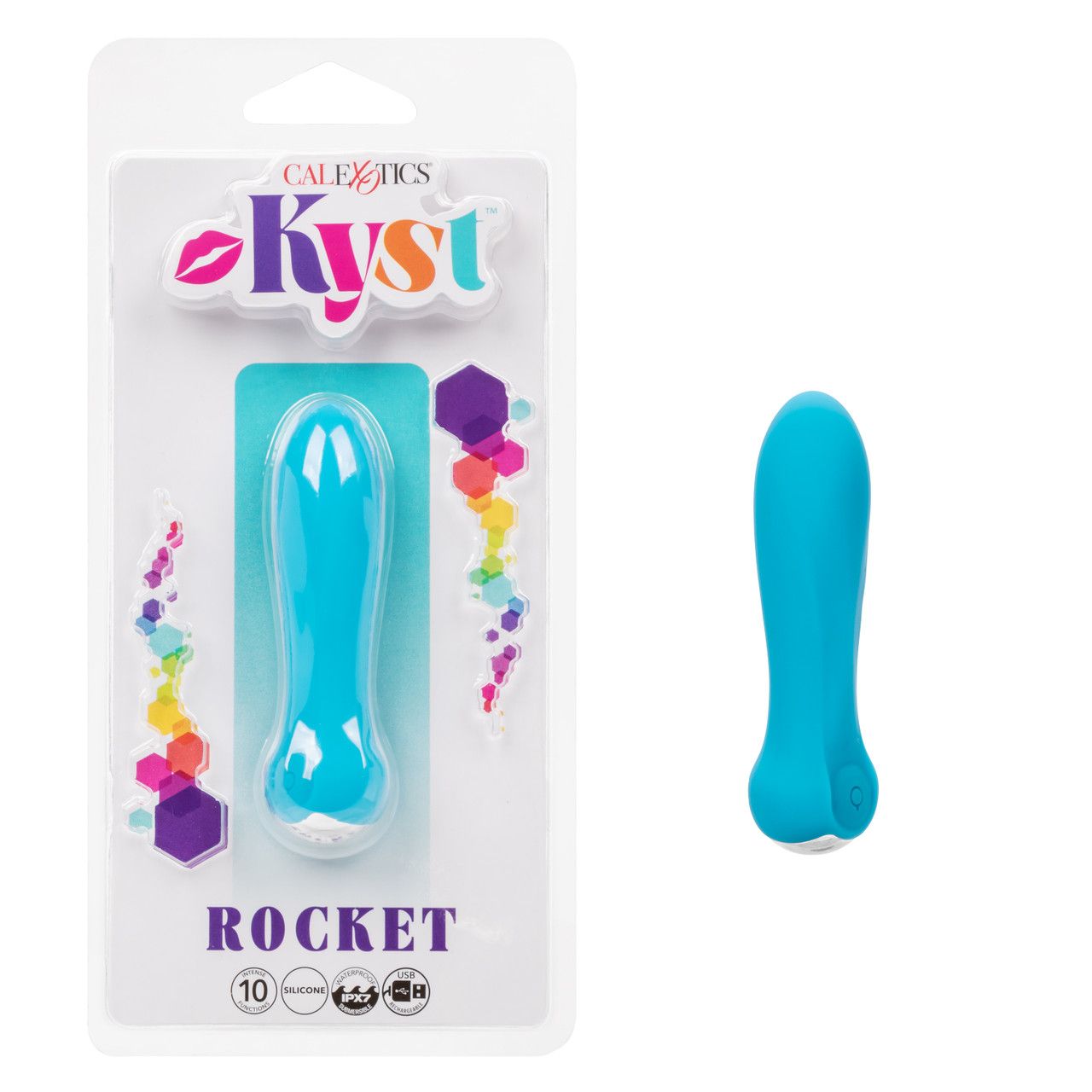 KYST ROCKET RECHARGEABLE SILICONE BULLET BLUE