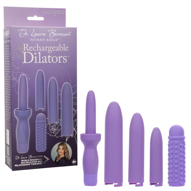DR LAURA BERMAN RECHARGEABLE DILATORS SET OF 4 LOCKING SIZES PLUS SLEEVE