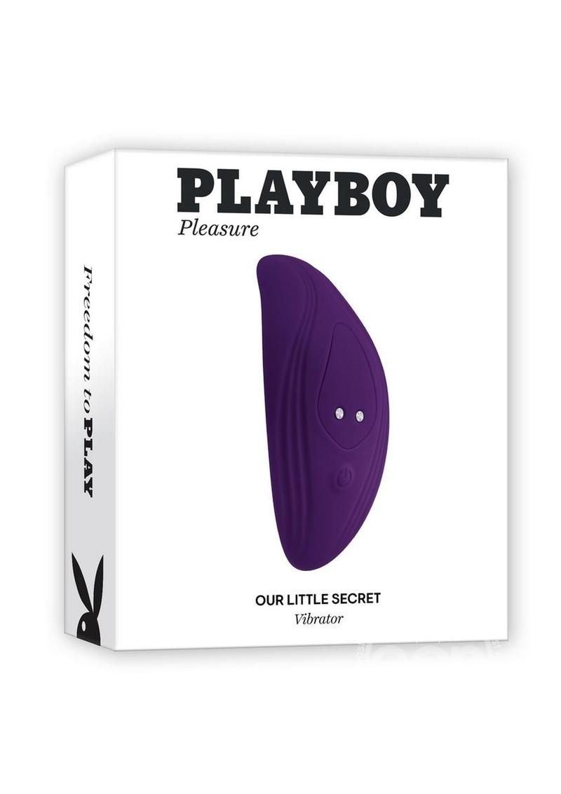 PLAYBOY OUR LITTLE SECRET PURPLE RECHARGEABLE PANTY VIBE WITH REMOTE