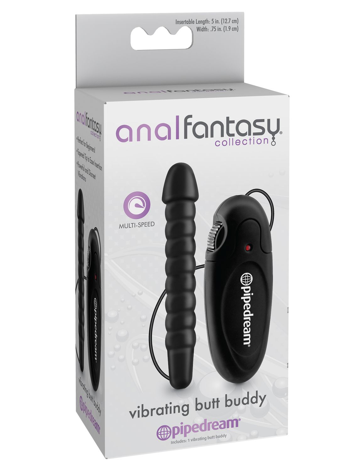 ANAL FANTASY COLLECTION VIBRATING BUTT BUDDY 5"