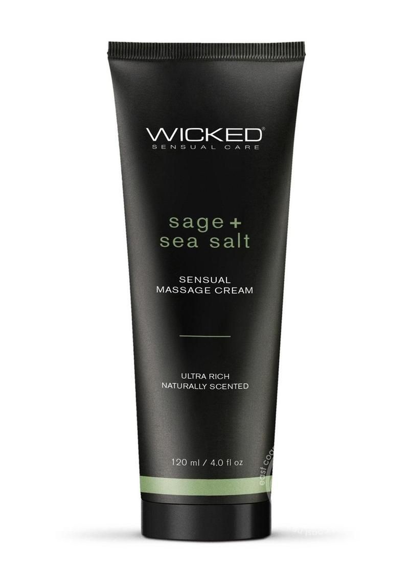 WICKED SENSUAL MASSAGE CREAM, SCENT: Sage & Sea Salt