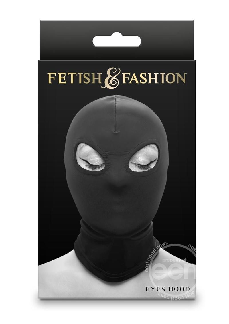FETISH & FASHION EYES HOOD, Color: BLACK