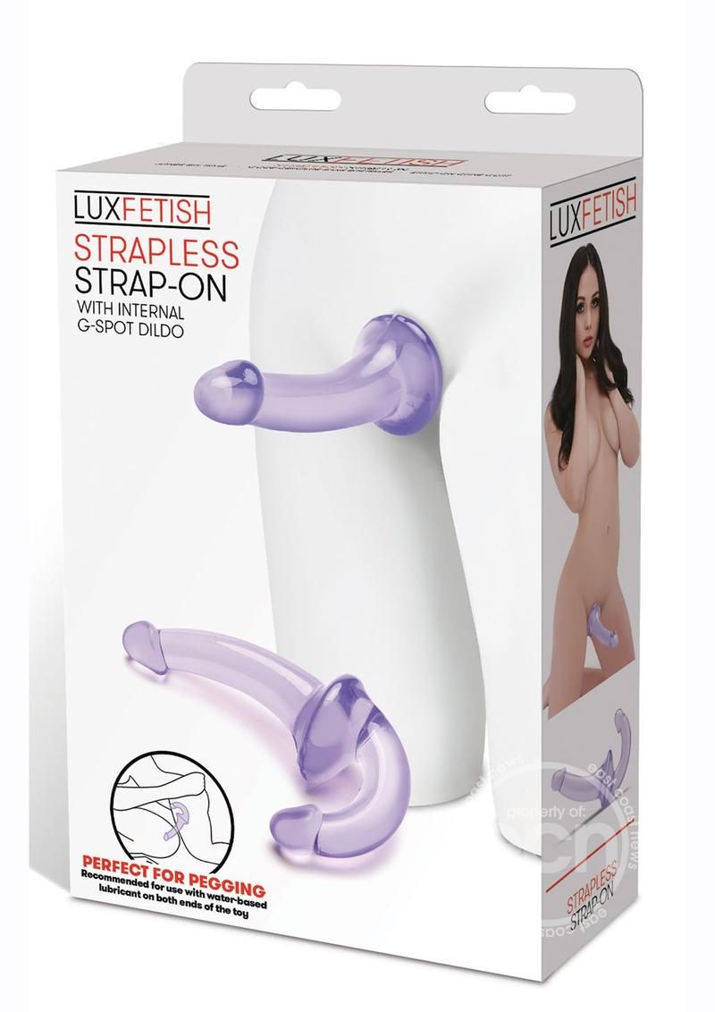 LUX FETISH STRAPLESS STRAP ON PURPLE