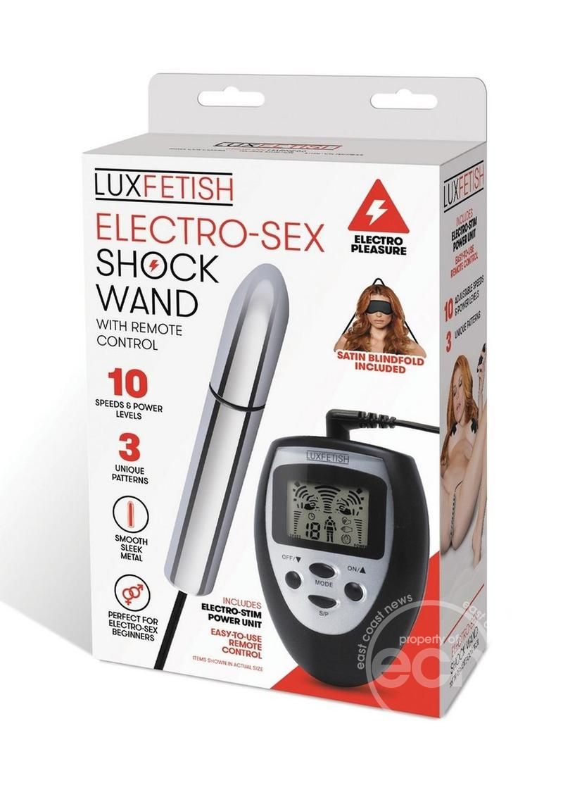 LUX FETISH ELECTRO SEX SHOCK WAND WITH REMOTE