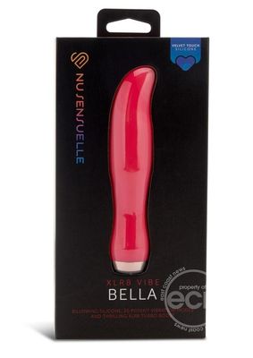 NU SENSUELLE BELLA VELVET TOUCH WITH TURBO RECHARGEABLE  SILICONE VIBRATOR