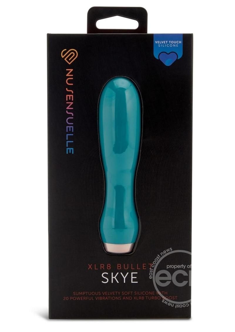 NU SENSUELLE SKYE VELVET TOUCH WITH TURBO RECHARGEABLE  SILICONE BULLET
