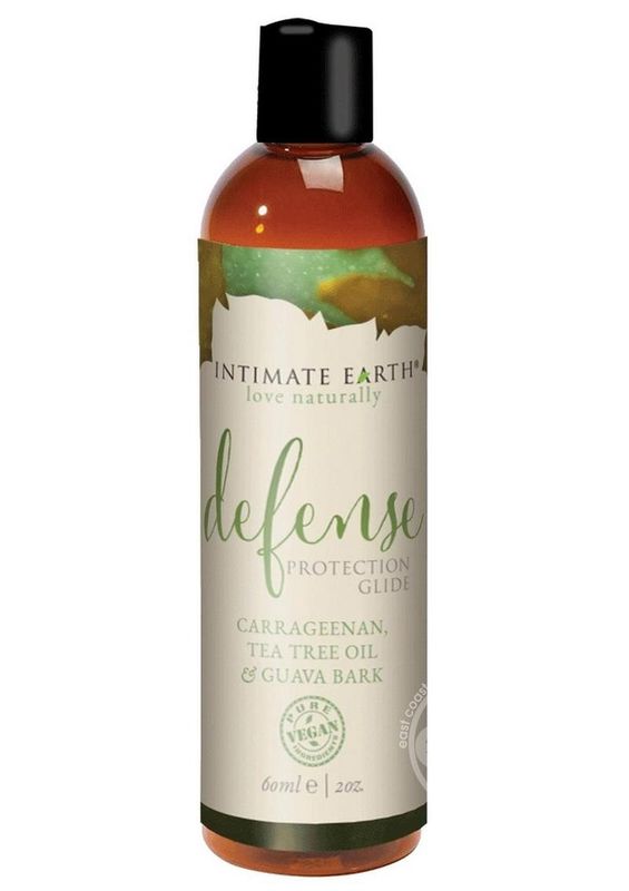 INTMATE EARTH DEFENSE PROTECTION WATER BASED LUBRICANT 2oz WITH SEA KELP, TEA TREE BARK & GUAVA BARK