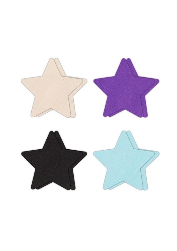 PRETTY PASTIES STARS MULTICOLOR 4 PACK