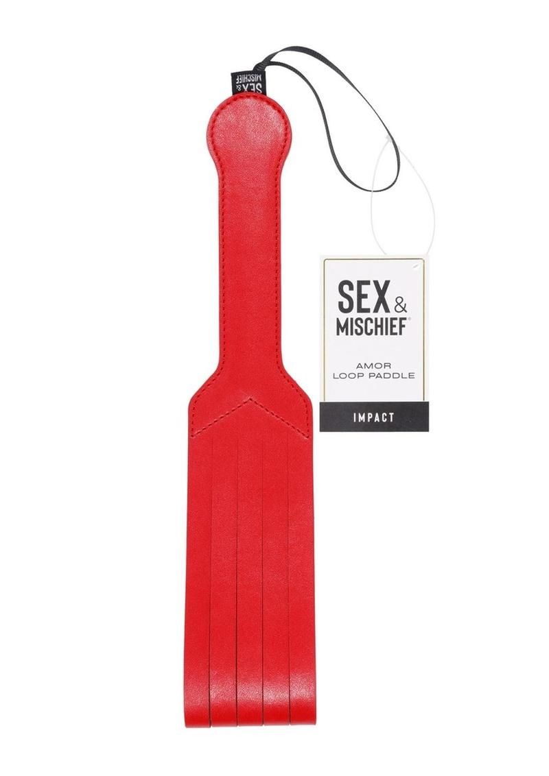 SEX & MISCHIEF AMOR RED LOOP PADDLE