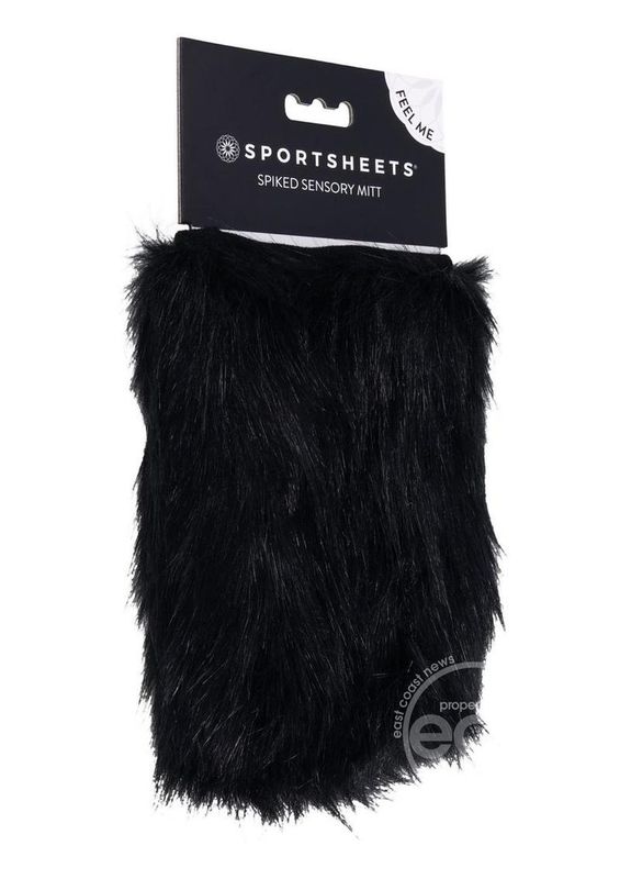 SPORTSHEETS SPIKED SENSORY MITT BLACK