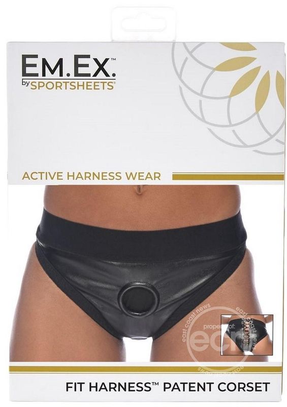 EM EX FIT HARNESS CORSET BLACK