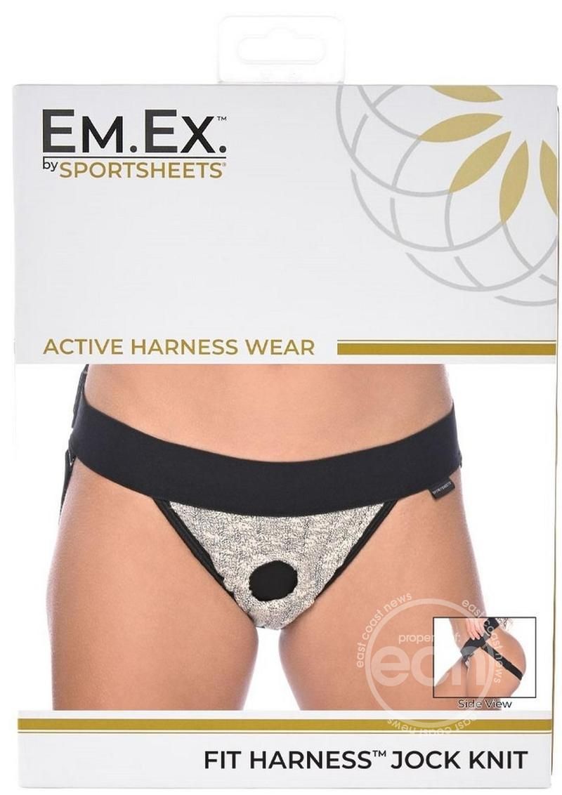 EM EX FIT HARNESS JOCK GRAY PLUS SIZE (XL-3X)