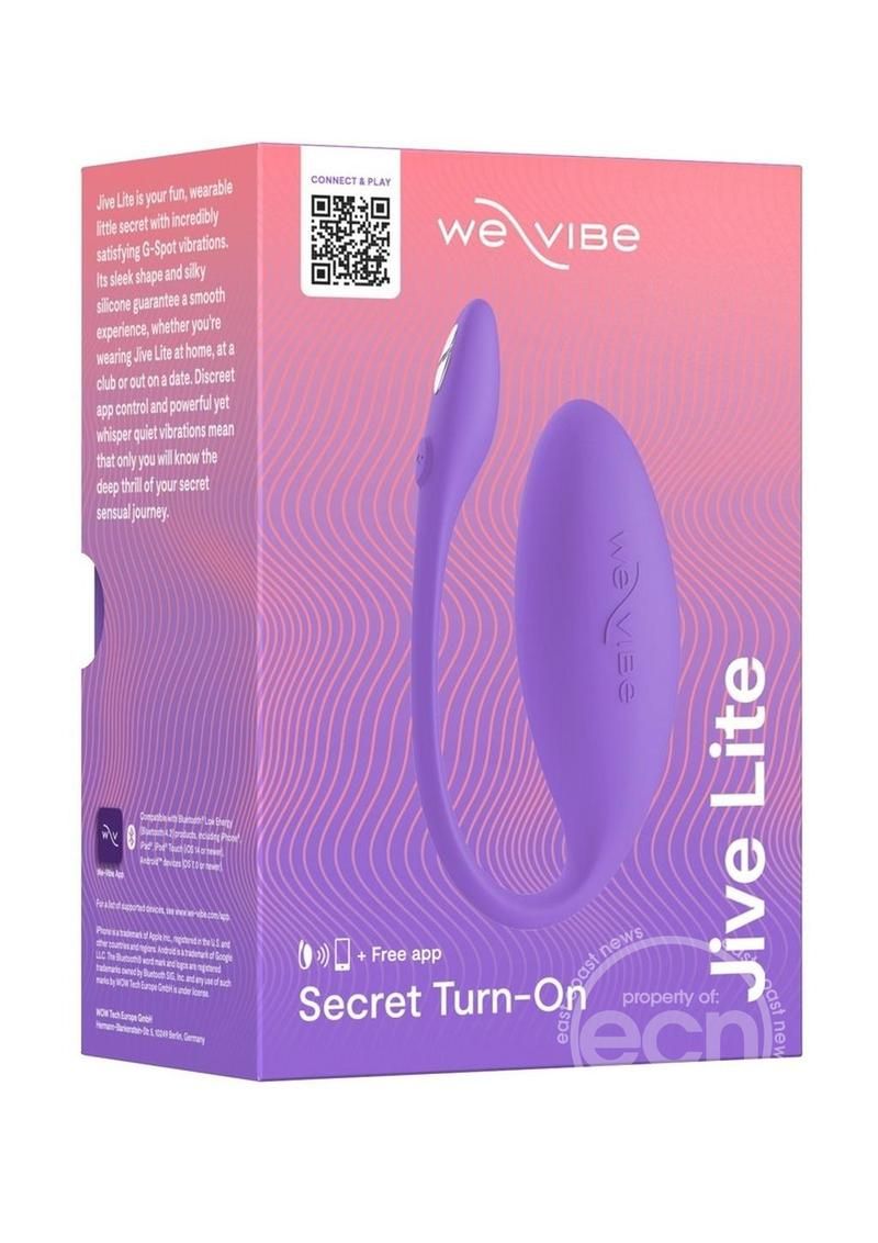 WE VIBE JIVE LITE G-SPOT RECHARGEABLE SILICONE EGG PURPLE