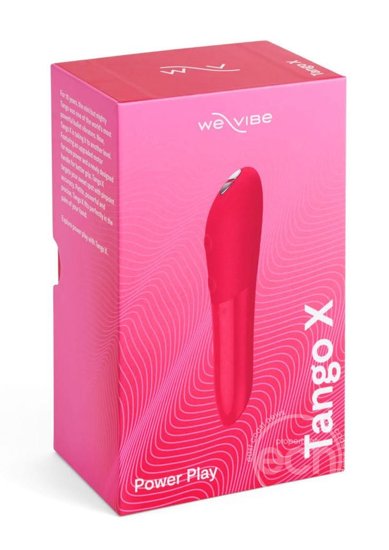 WE VIBE TANGO X RECHARGEABLE MINI BULLET VIBRATOR CHERRY RED