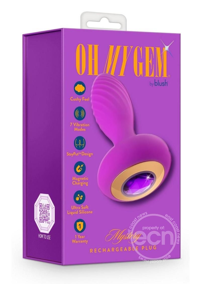 OH MY GEM CHARM PLUG AMETHYST