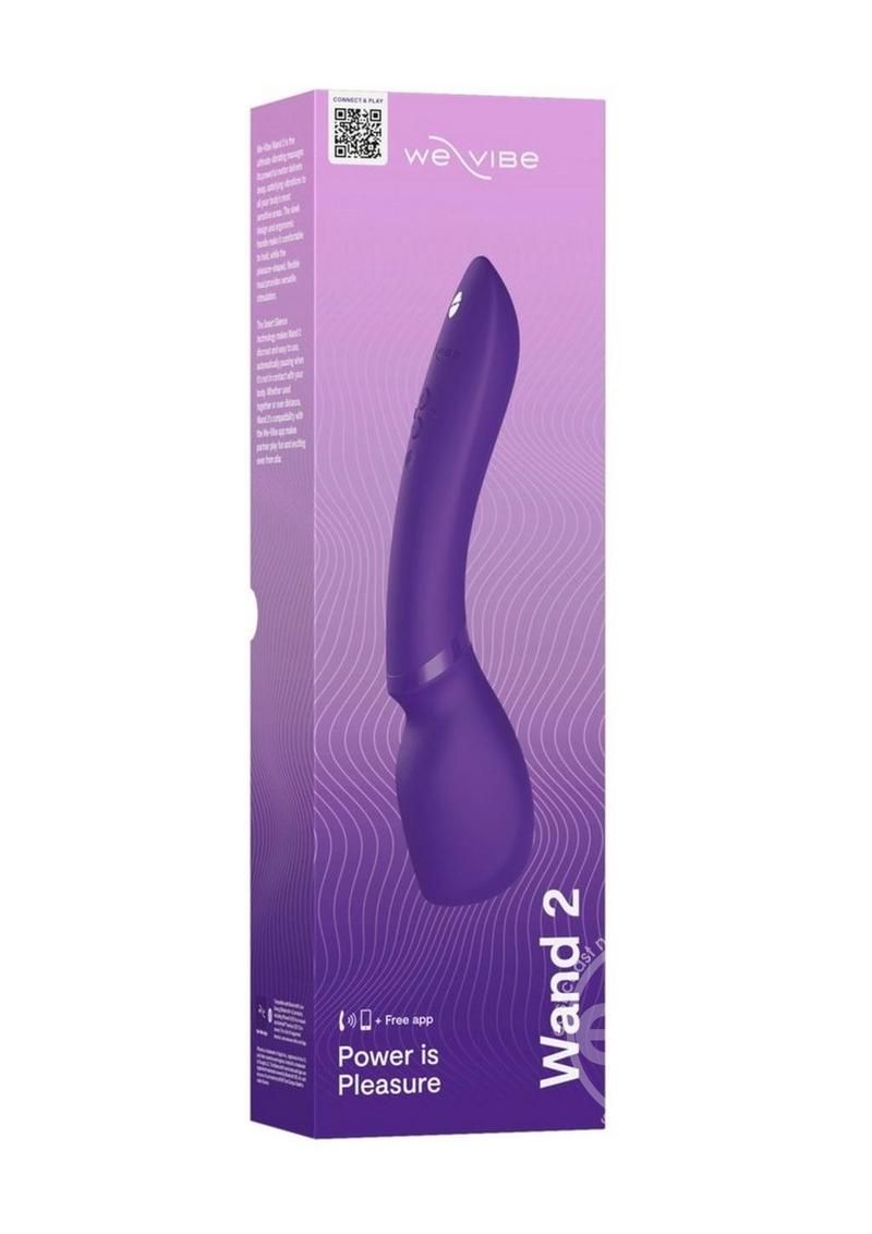 WE VIBE WAND 2 RECHARGEABLE SILICONE WAND PURPLE
