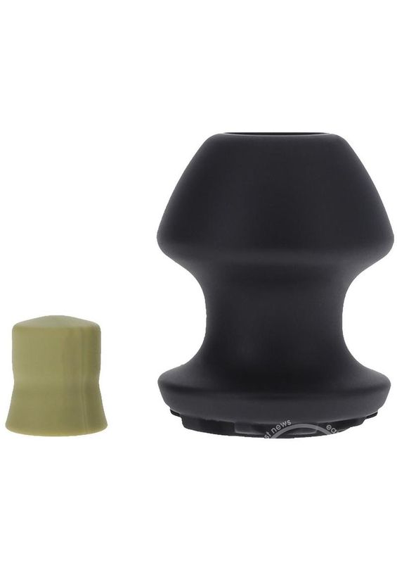 FORT TROFF KUM KEEPER SILICONE OPEN END BLACK ANAL PLUG