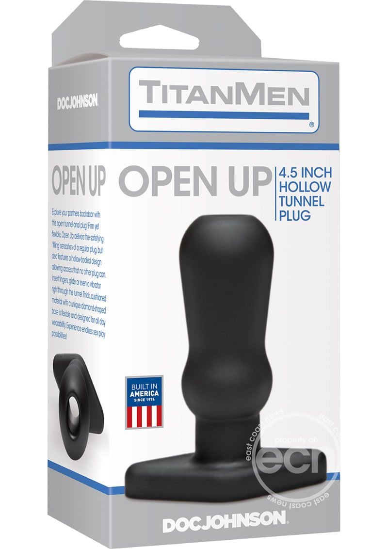 TITANMEN OPEN UP 4.5" HOLLOW TUNNEL ANAL PLUG