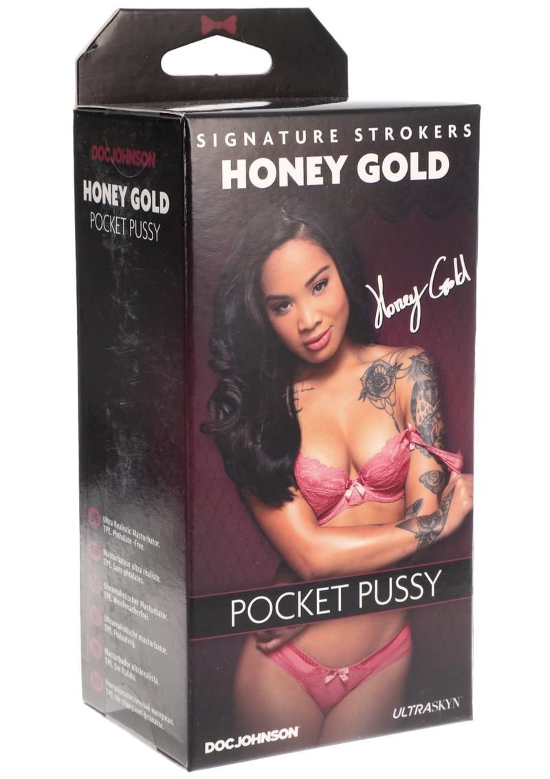 SIGNATURE STROKERS HONEY GOLD POCKET PUSSY