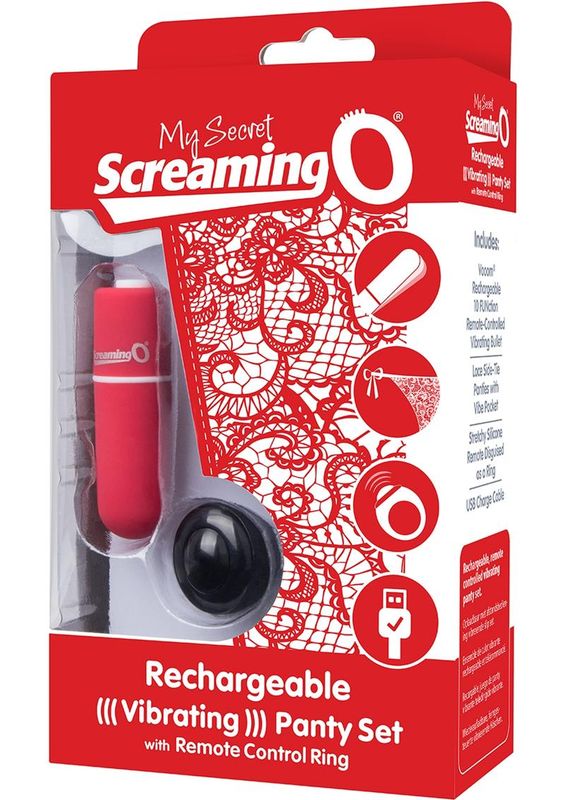 MY SECRET RECHARGEABLE PANTY VIBE SCREAMING O RED