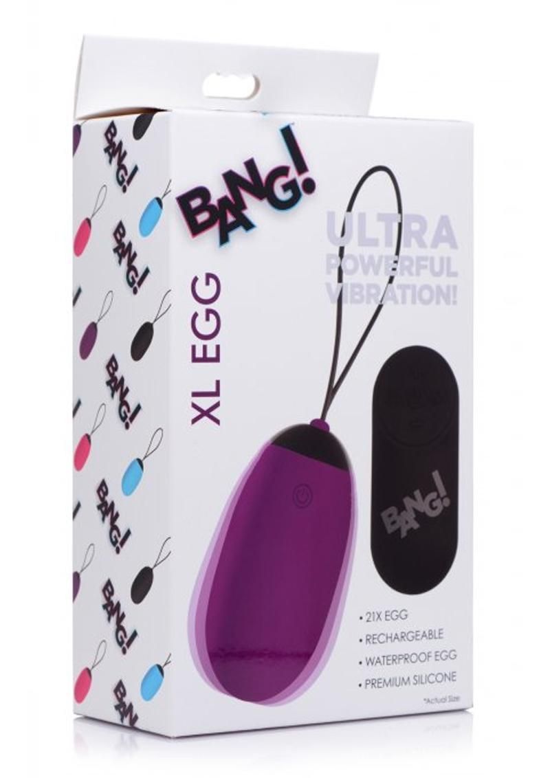 BANG! XL VIBRATING EGG PURPLE