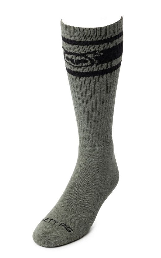 NASTY PIG HOOK'D UP SPORT SOCKS ARMY GREEN & BLACK