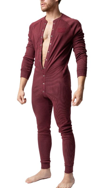 NASTY PIG UNION SUIT 2.0 DARK CARDINAL & BLACK