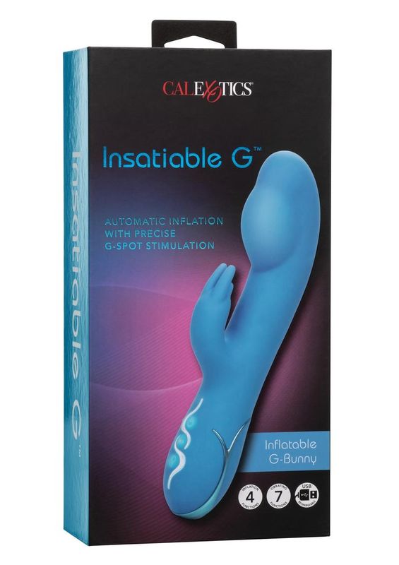 INSATIABLE G INFLATABLE G-BUNNY SILICONE RECHARGEABLE VIBE