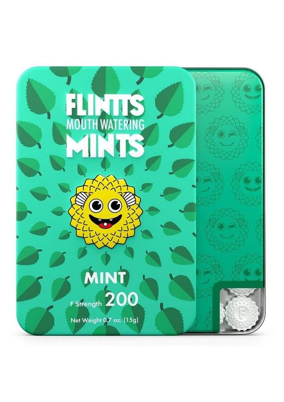 FLINTTS MINTS MOUTH WATERING ORAL DELIGHTS 28-30 PER TIN