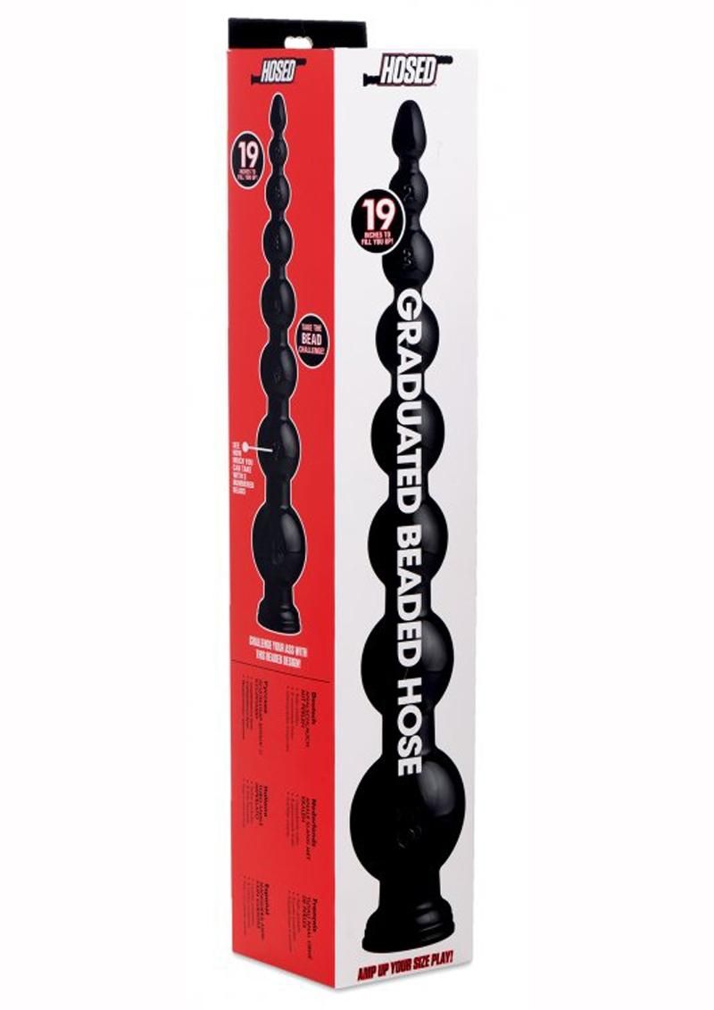 HOSED GRADUATED BEADED ANAL HOSE 19"