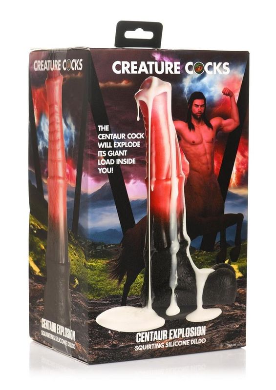 CREATURE COCKS CENTAUR EXPLOSION SQUIRTING SILICONE DILDO