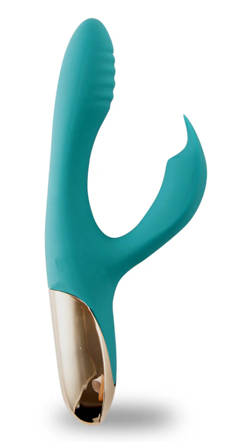 MAIA SKYLER SILICONE BENDABLE RABBIT VIBRATOR GREEN