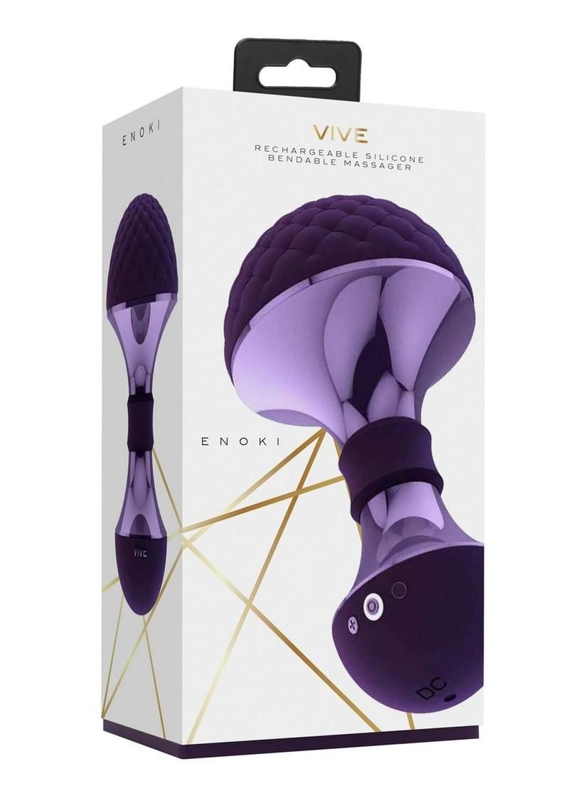 VIVE ENOKI RECHARGEABLE SILICONE BENDABLE MASSAGER