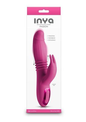 INYA PASSION THRUSTING & EXPANDING RABBIT VIBRATOR PINK